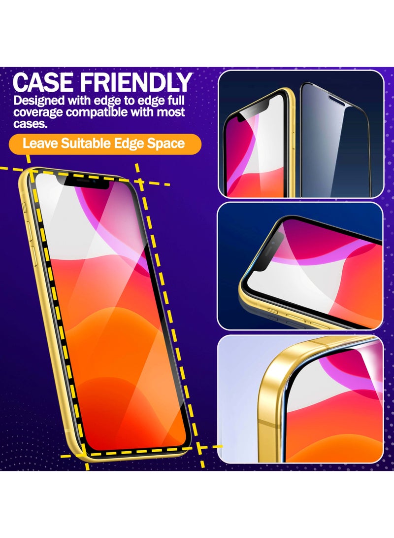 RKINC Screen Protector [2-Pack] for iPhone 12, 12 Pro [Automatic Installation] Tempered Glass HD [10X Military Grade Protection] Scratch-Resistant, Shatter-Proof - Image 3